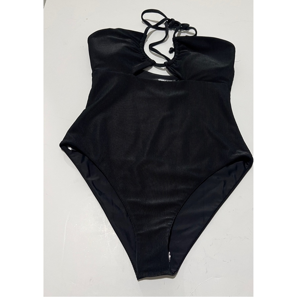 +Beach Riot Black Phoenix One Piece Swimsuit Size Large - Picture 3 of 6
